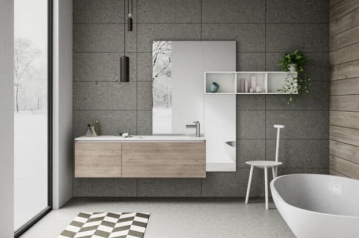 bagno-moderno-con-parete-grigia